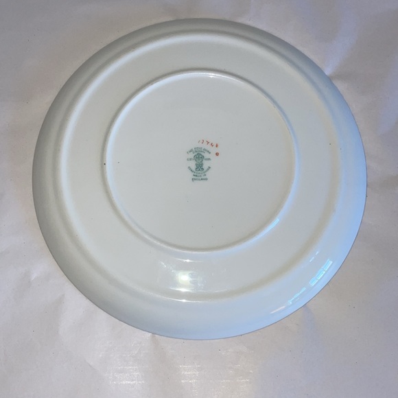 Antique CROWN STAFFORDSHIRE Hunting Scene 8.5" Plate - Picture 3 of 4